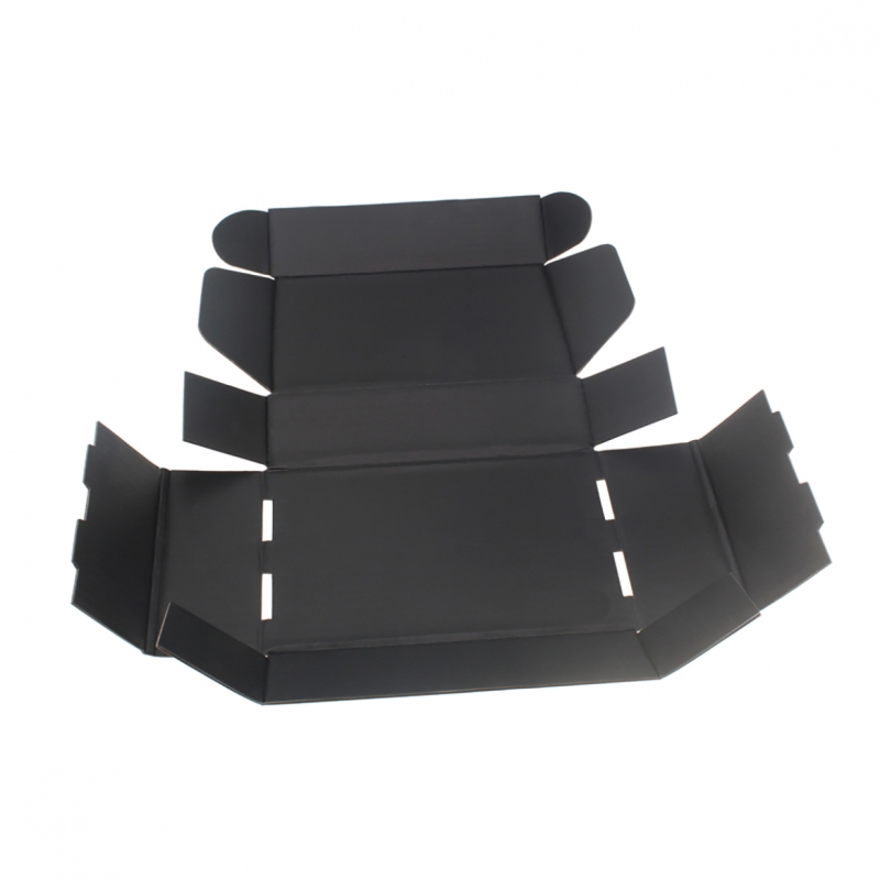 Custom Black Shipping Kraft Paper Boxes for Clothing