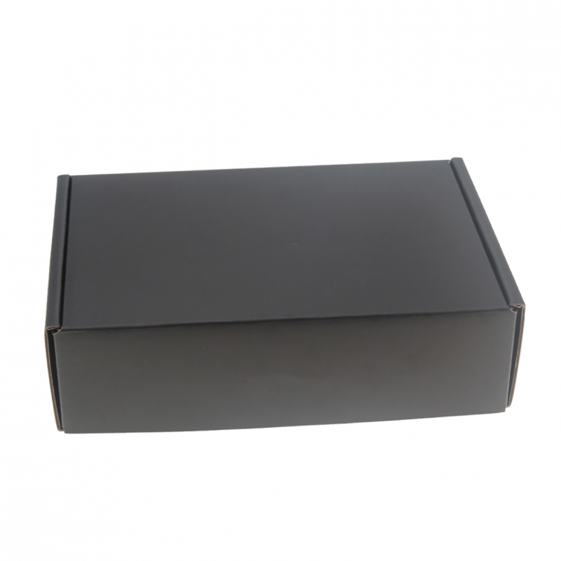 Custom Black Shipping Kraft Paper Boxes for Clothing