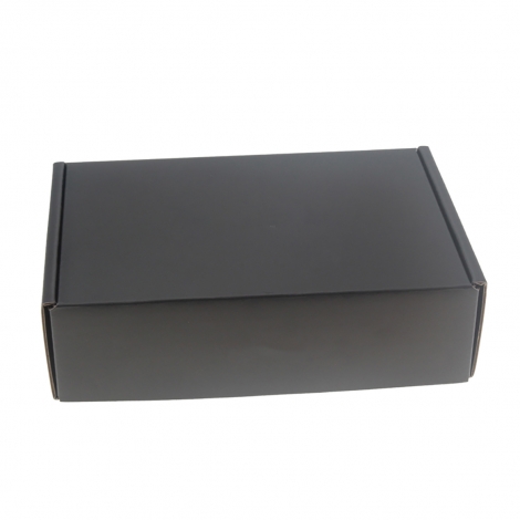 Custom Black Shipping Kraft Paper Boxes for Clothing