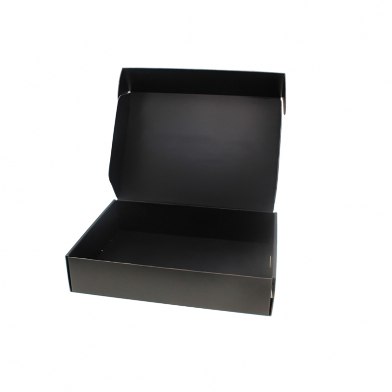 Custom Black Shipping Kraft Paper Boxes for Clothing